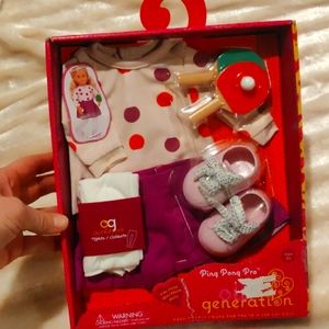 New our Generation ping pong outfit set